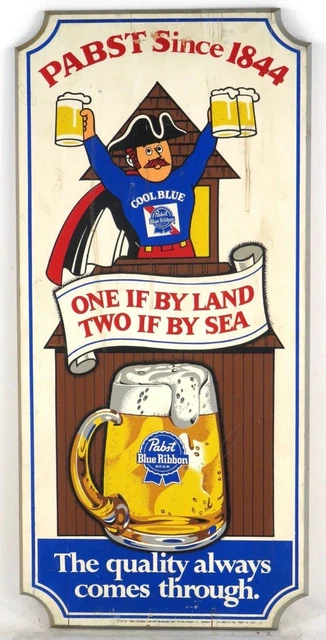 Pabst Blue Ribbon Bigfoot Sasquatch Tin Metal Beer Sign - Man Cave Decor, Breweriana Theme - Made In USA 11 thumbnail image