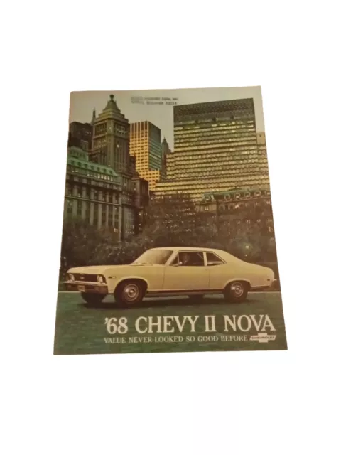 Original 1968 Chevy II Nova SS, and Nova dealer sales brochure Fc3