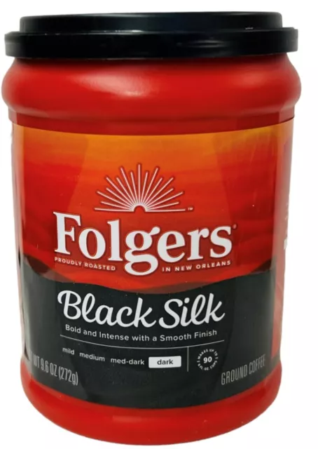 Folgers Black Silk Ground Coffee 9.6 oz