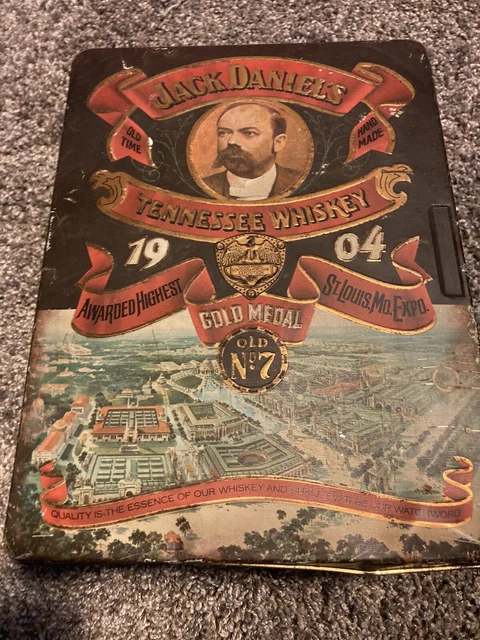 Vintage Jack Daniels Tennessee Whiskey TIN Gold Medal St Louis World’s Fair 1904