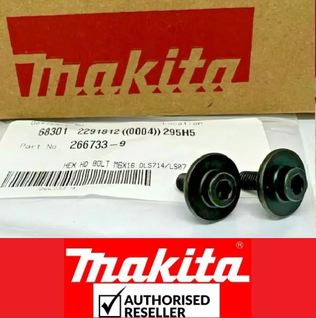 2XMakita Blade Clamping HEX HD Screw Bolt Clamp Mitre Saw DLS714Z LS0714 LS0714F