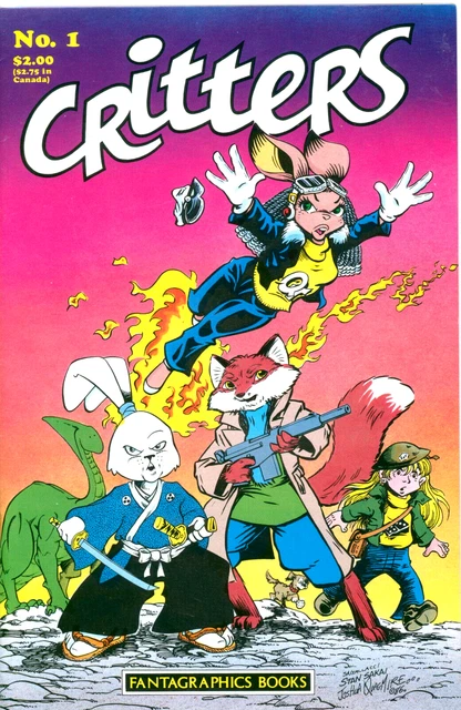 Critters #1 Usagi Yojimbo Stan Sakai Fantagraphics 1986 Key VF+