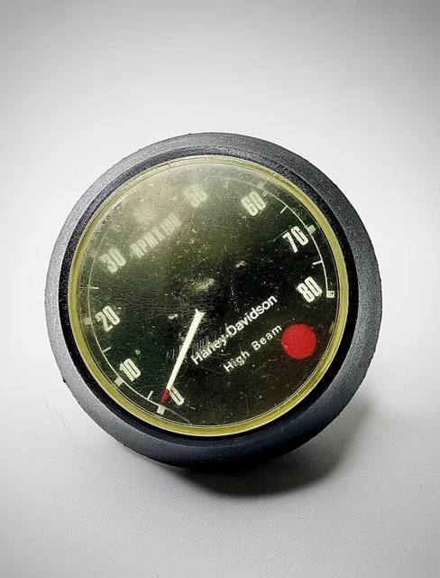 Harley Davidson FX FXR XL Red Dot Tachometer Gauge w/ Attachment Part #92051-75