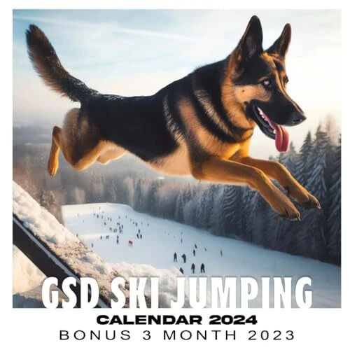 GSD SKI JUMPING Calendar 2024 Jan 2024 to Dec 2024 Bonus 3 Months Last