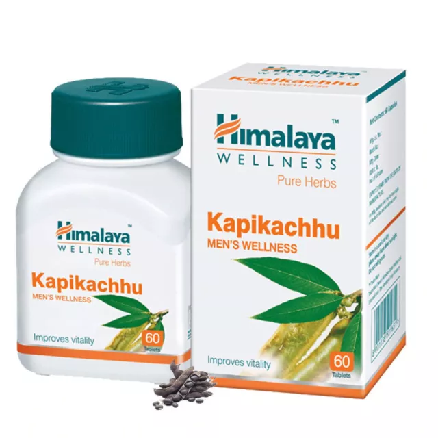 2 Pcs Himalaya Wellness Pure Herbs Kapikachhu Men's Health Tablet 120 Tabs