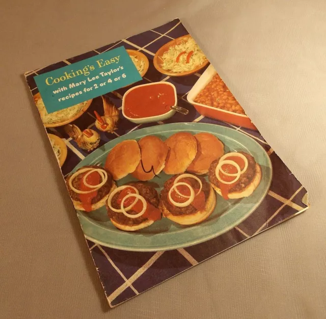 Cookings Easy Mary Lee Taylor Recipes for 2 4 6 Booklet