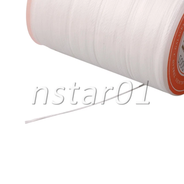 50 juegos 170M Cable de Costura Encerado Hilo Trenzado Cuerda para Artesanía Hágalo usted mismo Blanco