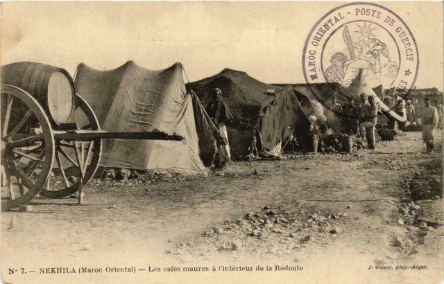 Carte Postale CPA AK ALGERIA - Geiser 31 Oudjda - Vue Camp Militaire (vers 1900?)