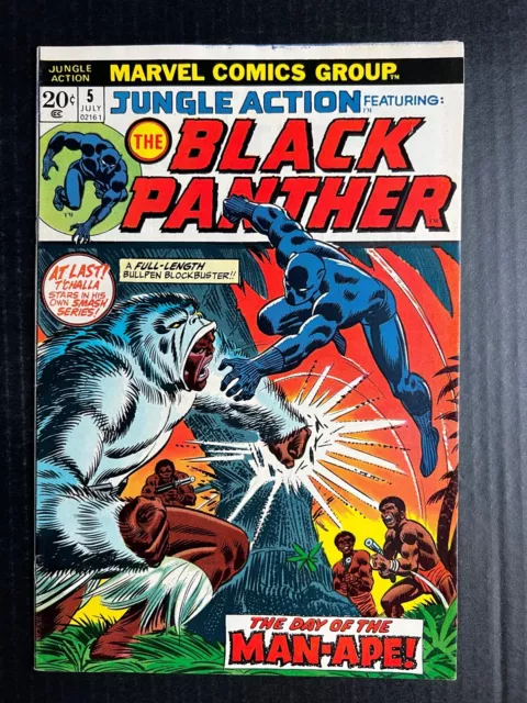 JUNGLE ACTION #5 July 1973 KEY COMIC Marvel Black Panther First Solo