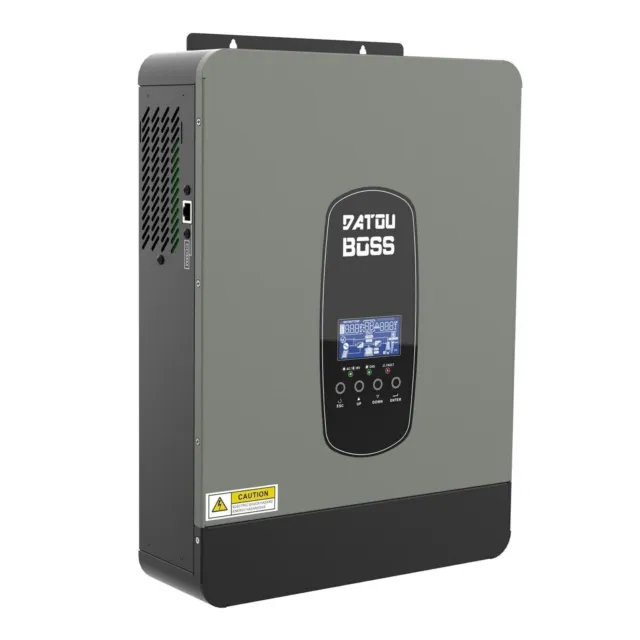 Hybrid Inverter Wechselrichter 3000W 6000W 24V 230V mit 80A MPPT Laderegler DE 2