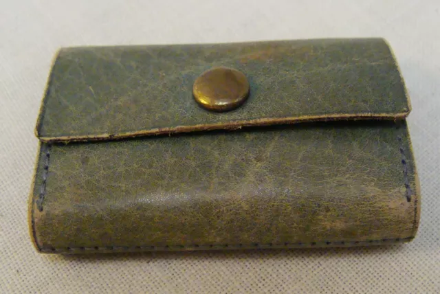 Antique Vintage Roll Up Travel Sewing Kit Portable Pocket Needle Case