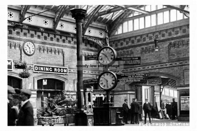 pt1074 - Fleetwood Railway Station , Lancashire - Print 6x4