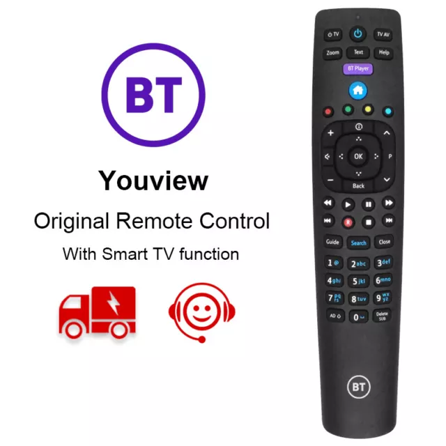 NEW Official Genuine BT YouView Remote Control RC3124705/04B - FAST DELIVERY