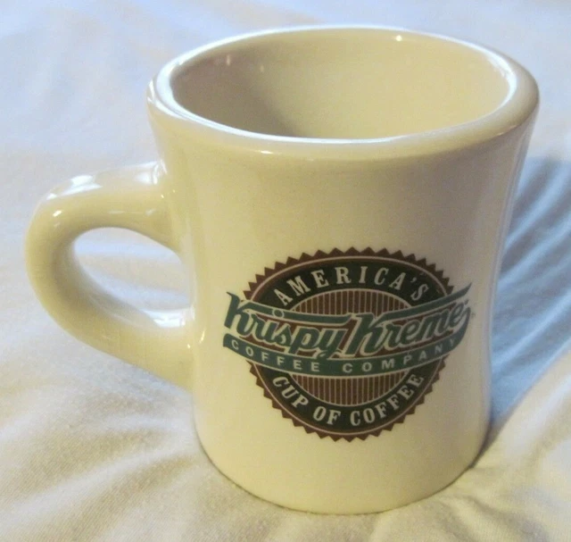 Krispy Kreme Vintage  Ceramic Diner Style Coffee Mug 100% Arabica Rare  EUC