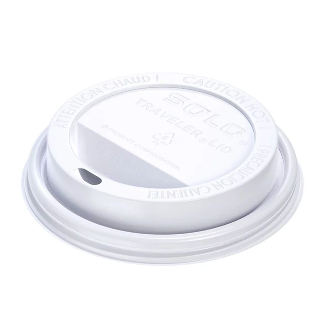 Solo TLP316-0007 Traveler White Dome Lid - 1000 / CS