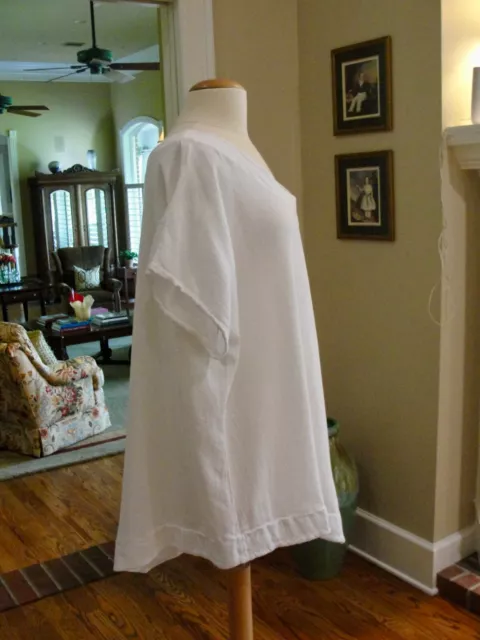 Lovely Oh My Gauze Asymmetrical Blouse - Bright White - Women's Plus Size 2-3Xl Lovely Oh My Gauze Asymmetrical Blouse - Bright White - Women's Plus Size 2-3Xl