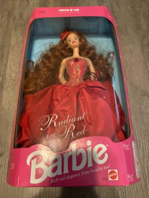 Radiant in Red Barbie doll 1992 NRFB Gorgeous long red hair & gown Toys R Us Ed.