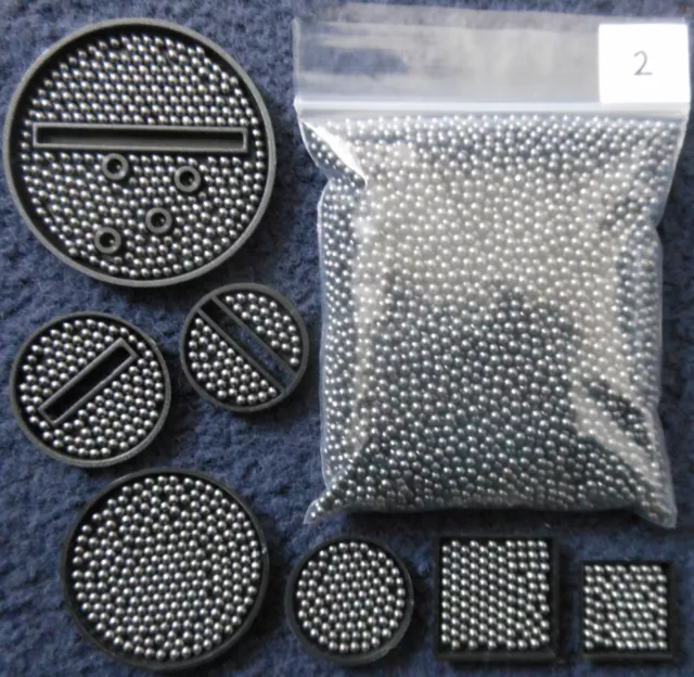 Base Weight Beads 2 Basing 20mm 25mm 30mm Round Square Plastic Bases Lead Shot