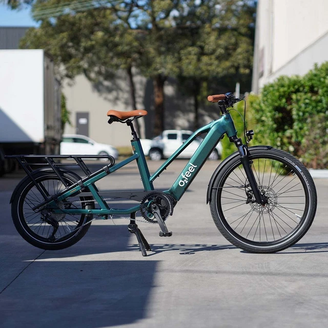 O2Feel Equo Cargo Power 4.1 E Bike - Emerald Green