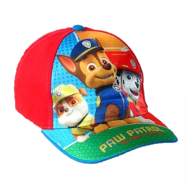 Paw Patrol Rosso Cappello con visiera Baseball Bambini da 2 a 5 anni