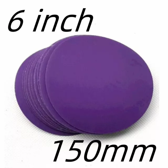 25PCS SATC 150mm P500-2000 Wet & Dry Film Sanding Discs Hook&Loop Sandpaper Pad