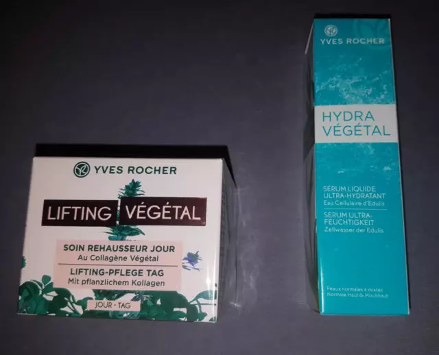 1 x crema de día Yves Rocher Lifting Vegetal y 1 x suero Hydra Vegetal NUEVO y embalaje original