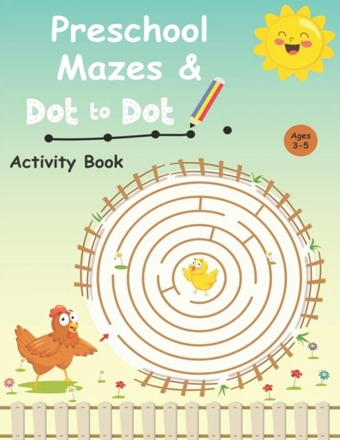 BRAIN - PRESCHOOL mazes and dot to dots activity book Ages 3-5 Wou ...