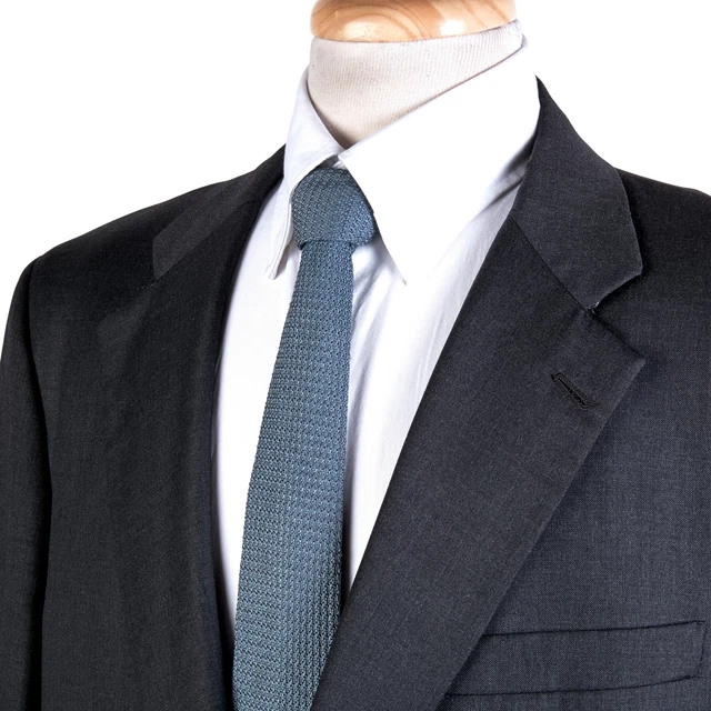 Brooks Brothers D'Oro Pile Abito Giacca da Uomo 44R Grigio Handtailored Lana