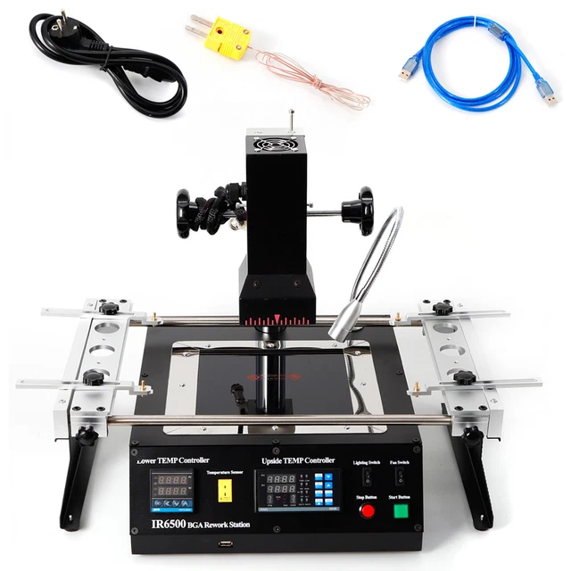 IR6500 Infrared BGA Rework Station for Motherboardsk & 20 in 1 Reballing Set New
