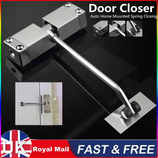 Surface Mounted Automatic Adjustable Gate Door Closer Spring Loaded Heavy Duty.