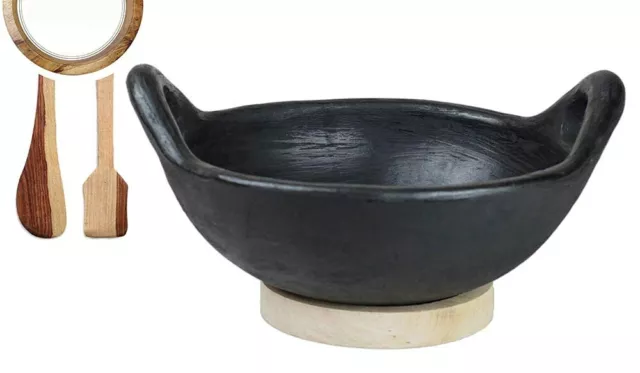 No Acristalada Terracota Arcilla Barro Olla / de Handi Para Cocina &