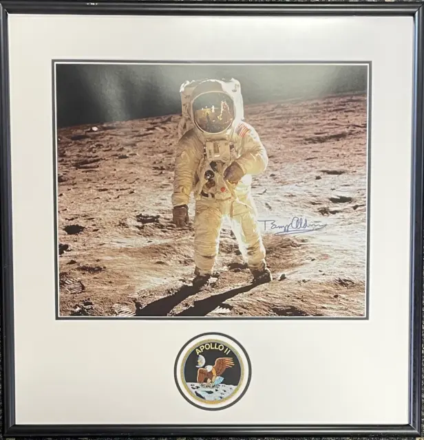 Buzz Aldrin Autographed Framed 16x20 Photo (JSA)