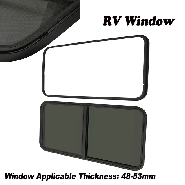 RECTANGULAR ALUMINUM HORIZONTAL Sliding Window Universal RV Window W