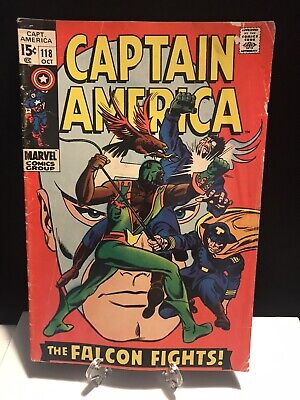 Captain America 118 Second Appearance of Falcon 1969