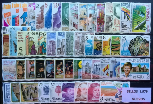 Sellos España 1979** Completo, Nuevos Sin Señal De Fijasellos