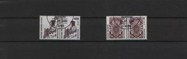 ALLEMAGNE RFA Paires horizontales oblitérées série des CURIOSITES TOURISTIQUES