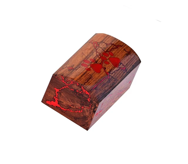 Pat Rosewood Fractual Cremation Urn Box Funeral Urn Box Scatola di urna di...