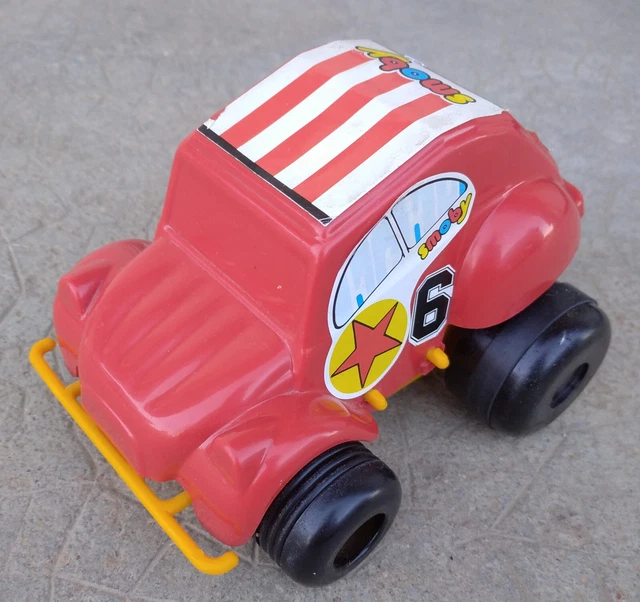 Vintage Jouets Jouet Ancien Jeep Super Buggy Smoby - Voiture à Friction 4x4 - Vintage Jeep Super Buggy Friction