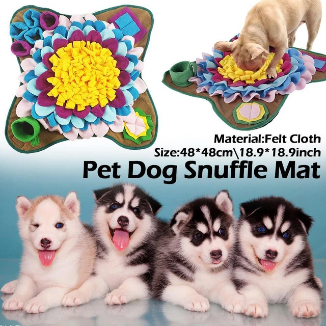 Pet Dog Snuffle Mat Sniffing Treat Foraging Puzzle Feeder Toy Training Pad O1R0