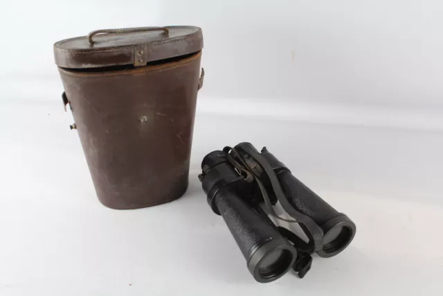 WW2 Barr & Stroud 7x CF.41 Military BINOCULARS w/ Broad Arrow & Original Case