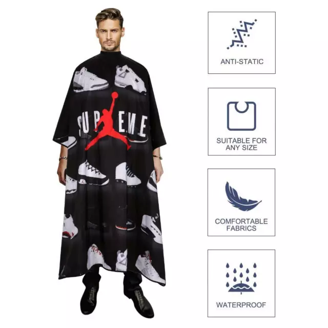 Barber Cape for Men Hair Cutting Cape Waterproof Professional Salon Cape