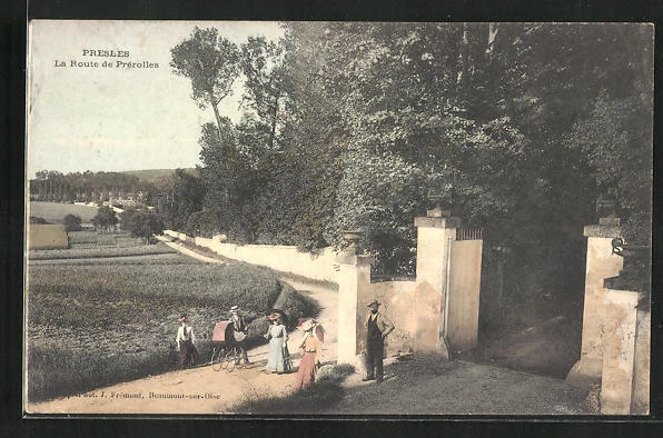 CPA Presles, La Route de Prerolles