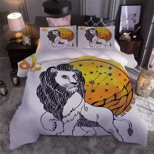 majestic lion king 3D Print Duvet Quilt Doona Covers Pillow Case Bedding Sets