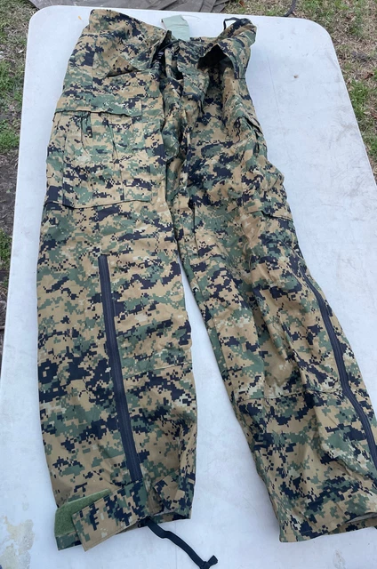 USMC Marpat Camo Goretex Pants Trousers All Purpose Environmental Med- Reg