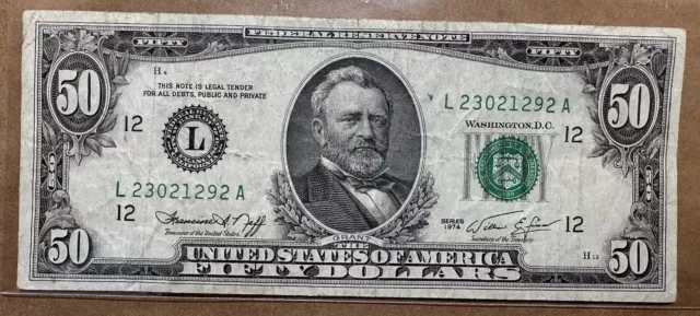 1974 Old $50 Bill Rare