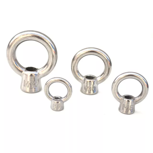 Ringmutter DIN582 A2Edelstahl Ring Öse Mutter M6 M8 M10 M12 M16 M20 M24 Kranösen