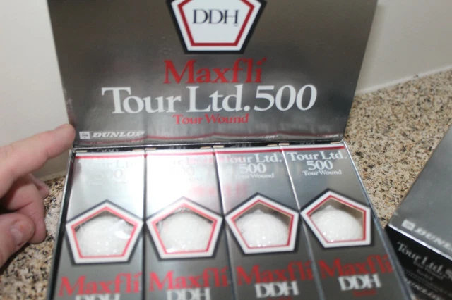 12 BALLES DE GOLF / NEUVES EN BOITE  MAXIFLI TOUR LTd.500     DUNLOP...15D 2