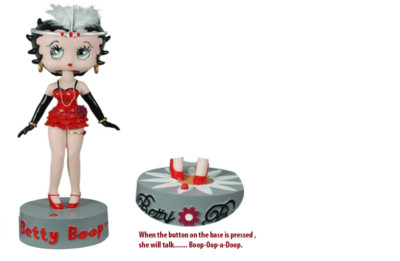 Betty Boop IC Talking BobbleHead Polyresin Figure Doll Bobble Wobble Head