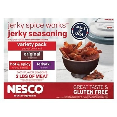 Confezione da 6 - spezie jerky di manzo, confezione varietà - BJV-6