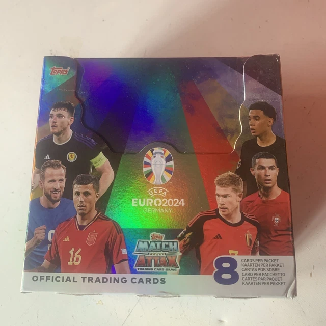 TOPPS MATCH ATTAX UEFA EURO 2024 Trading Cards Collection Full Box